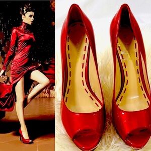 Enzo Angiolini Sully Red 
Platform Pump Nordstrom Size 8